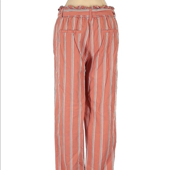 Thread & Supply Women’s High Waited Orange Striped Pants, size medium - Picture 2 of 14